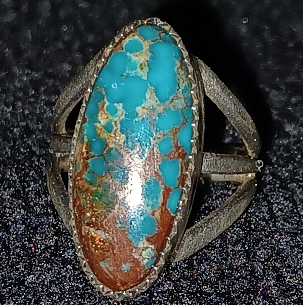 COPY - Fred Gurerro vintage sterling silver and turquoise ring